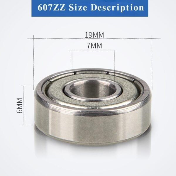 Deep groove ball bearing:607zz - Image 2