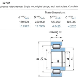 New 52732 Cylindrical Roller Bearing Released!