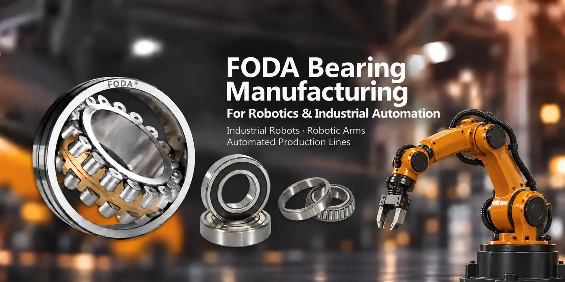 FODA precision bearings for robotics and industrial automation equipment