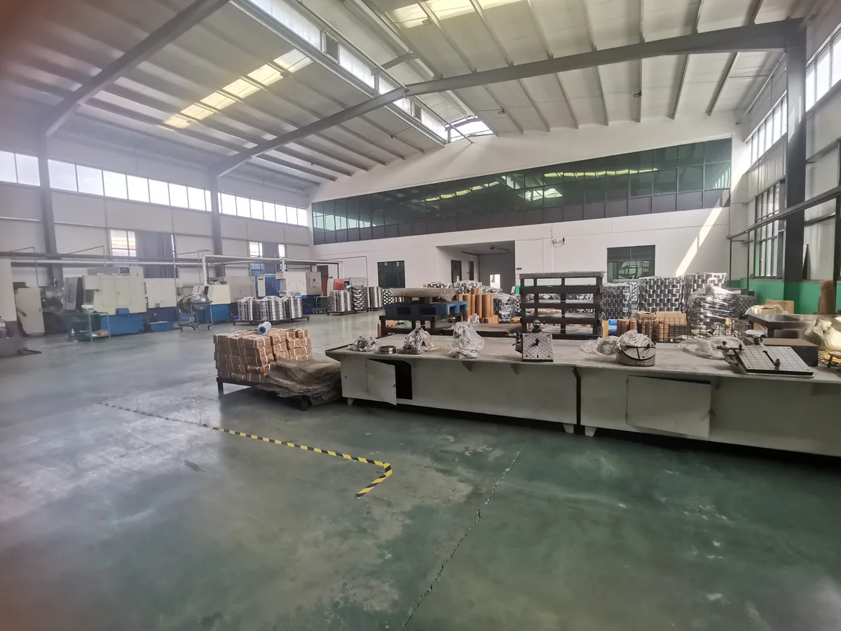 Ball bearing production workshop at SHANDONG FODA BEARING TRANSMISSION CO., LTD.